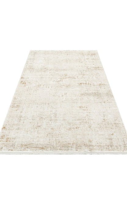 RM 03 CREAM BEIGE  - ROMA - Viskon ve Polyester ile Üretilen Şık Salon Halısı