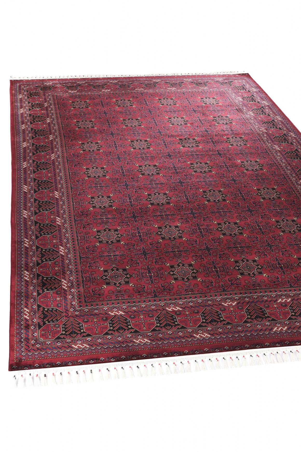 Burj 8731 Bordo - Modal İplikli Özel Tezgah Dokuma Salon Halısı