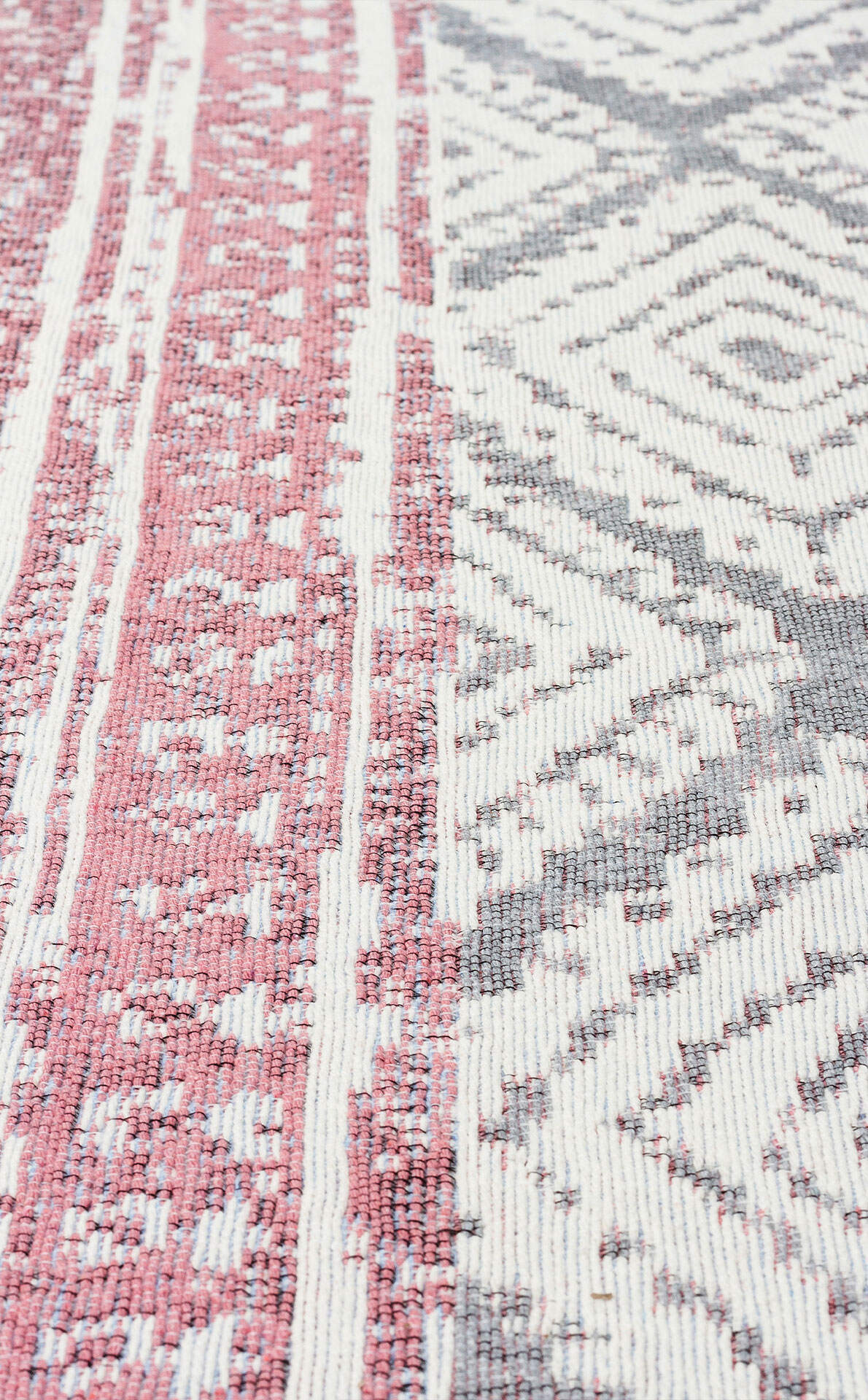 AR 04 PINK AQUA  - ARYA - Yıkanabilir Çift Taraflı Modern Desenli Dokuma Kilim