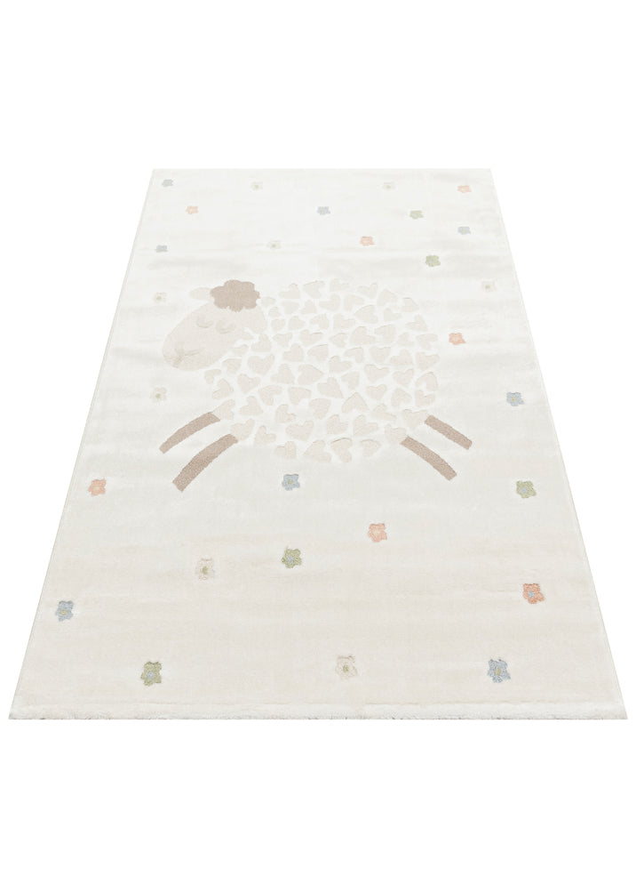 Bambino BMB 02 Krem Multy-Pastel Renkli Hav ve Toz Vermeyen Çocuk Halısı 