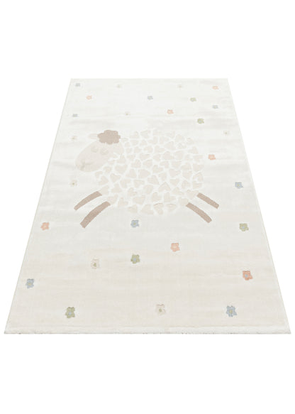 Bambino BMB 02 Krem Multy-Pastel Renkli Hav ve Toz Vermeyen Çocuk Halısı 