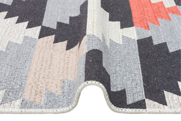 Arya AR 20 Çok Renkli - Yıkanabilir Çift Taraflı Modern Dokuma Kilim