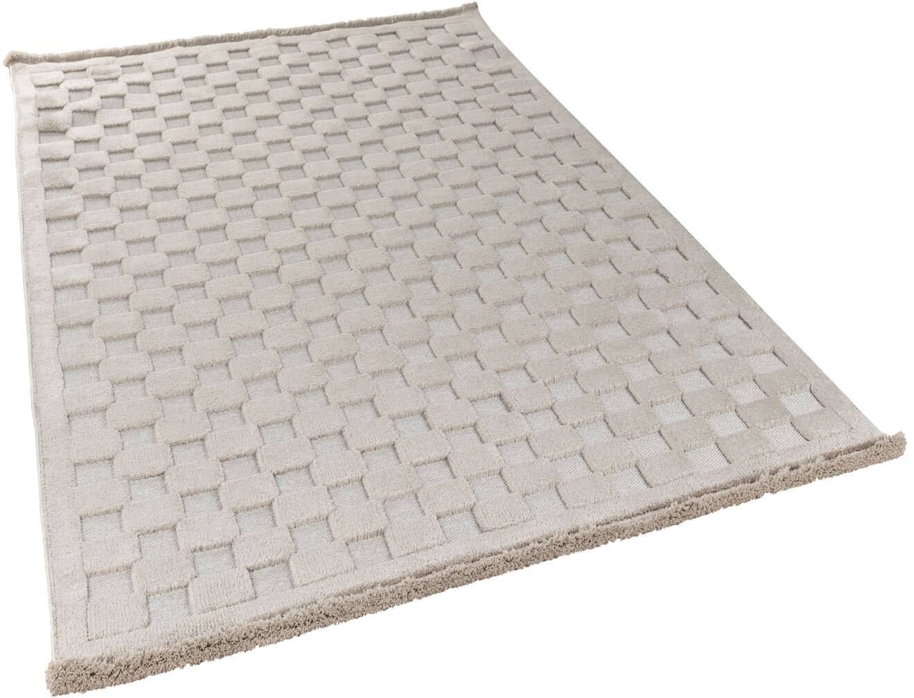 Orion 4212 Bej - Dokuma Halı | Flat Cut Desenli Salon Halısı