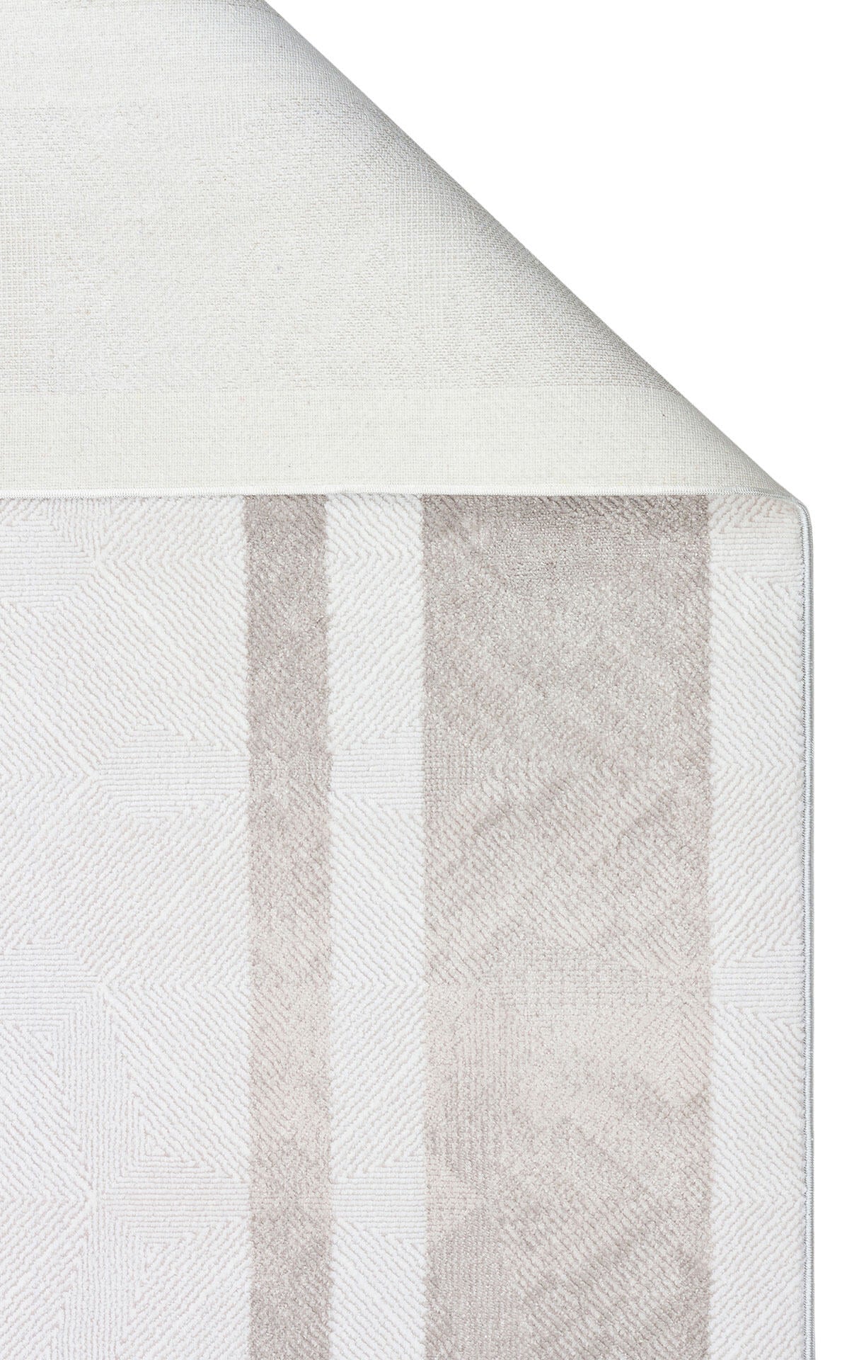 ST 103 CREAM GREY  - SATEEN - Yıkanabilir Kaymaz Tabanlı Hav Vermez Sık Dokuma Modern Halı