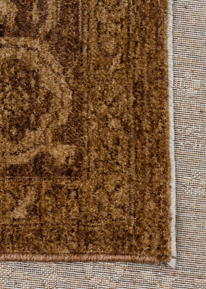 SHR 03 BEIGE  - SHIRAZ - Vintage Eskitme Desenli Modern Yumuşak Dokulu Makine Halısı