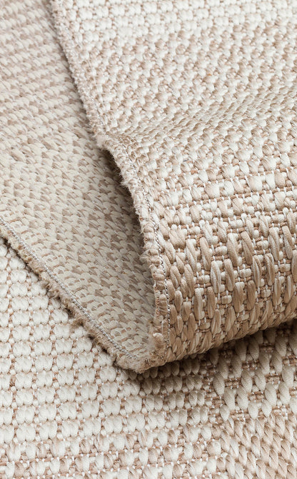 Mono MNO 01 Bej - Yıkanabilir Kaymaz Kilim Halı
