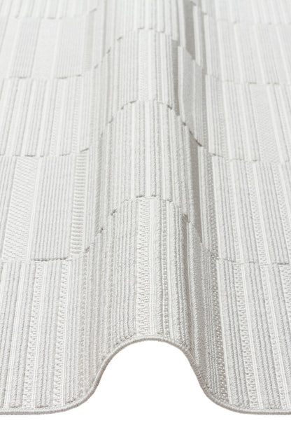 MONO LOOP 01 Gri Bukleli Sisal Dokuma Yıkanabilir Kaymaz Tabanlı Kolay Temizlenebilir Makine Halısı