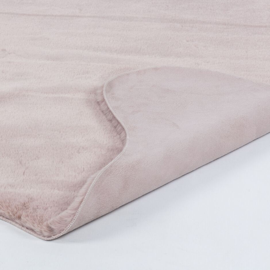 Meloni Pembe - Yıkanabilir Peluş Halı | Kaymaz Yumuşak Halı
