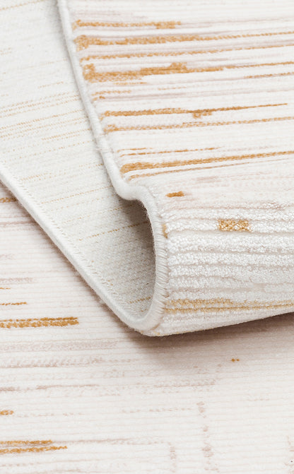 LKY 01 CREAM GOLD  - LYKIA - Sade ve Modern Akrilik Makine Halısı