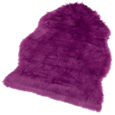 NEW TEKLI PURPLE  - NEW LOVELY - Yumuşak Dokulu Uzun Tüylü Yıkanabilir Kuzu Postu