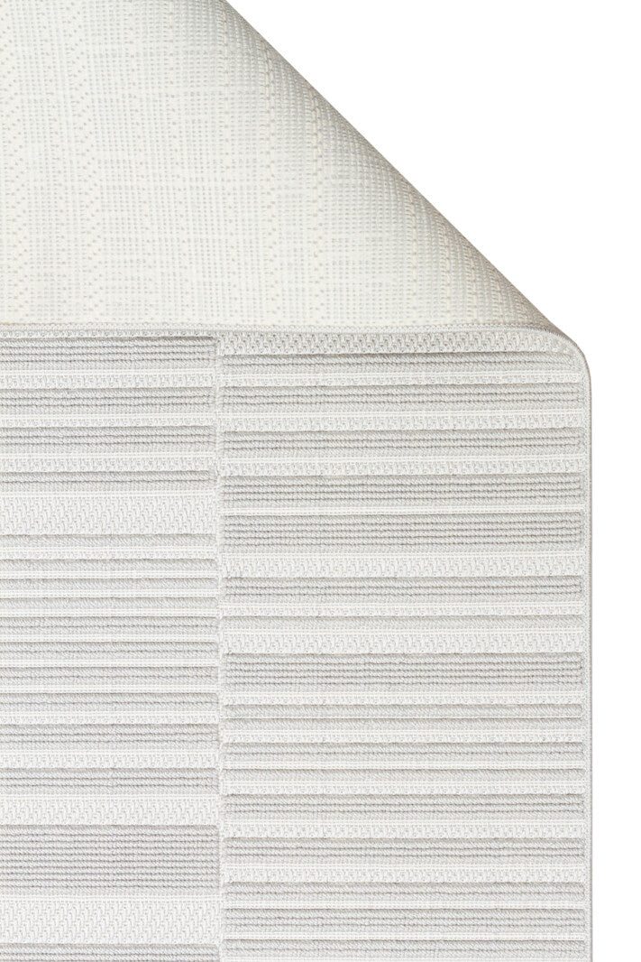 MONO LOOP 01 Gri Bukleli Sisal Dokuma Yıkanabilir Kaymaz Tabanlı Kolay Temizlenebilir Makine Halısı
