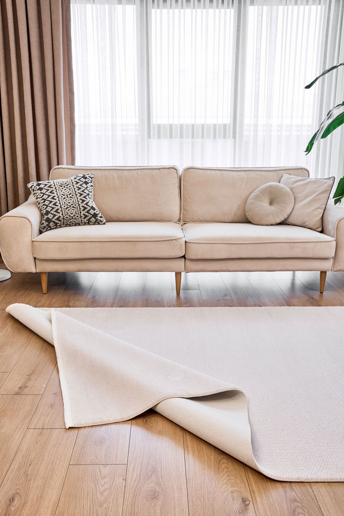 Azur 6541 Açık Gri - Modern Akrilik Halı | Salon Oturma Halısı