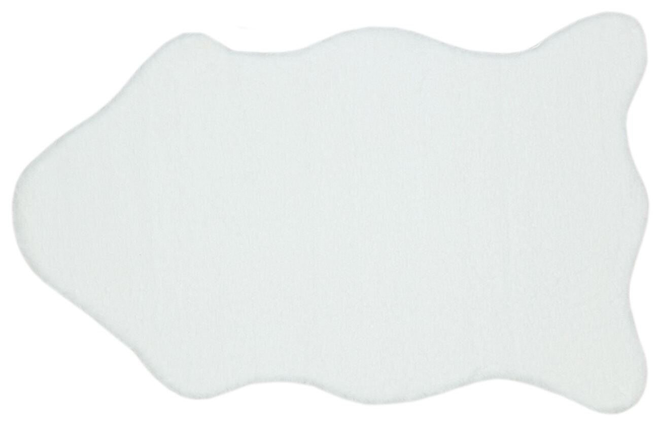 Solo 1611 Beyaz - Tüy Dökmez Kaydırmaz Tabanlı Modern Peluş Halı