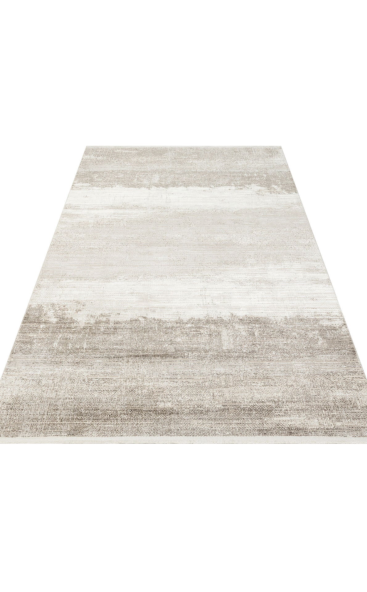 RM 02 CREAM GREY  - ROMA - Viskon ve Polyester ile Üretilen Şık Salon Halısı