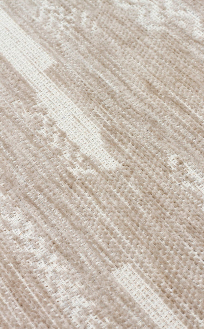 BG 01 CREAM  - BIGA - Hav Toz Vermez Kaymaz Tabanlı İnce Dokuma Modern Halı