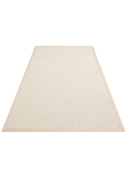  VENTURA SISAL VNT 2706 Krem  BRD Bej  İç ve Dış Mekan Kullanımına Uygun Hav Vermeyen Kolay Temizlenebilir Bordürlü Sisal Görünümlü Halı
