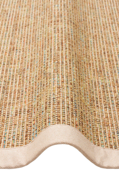 VENTURA SISAL VNT 2707 Multy BRD Bej  İç ve Dış Mekan Kullanımına Uygun Hav Vermeyen Kolay Temizlenebilir Bordürlü Sisal Görünümlü Halı
