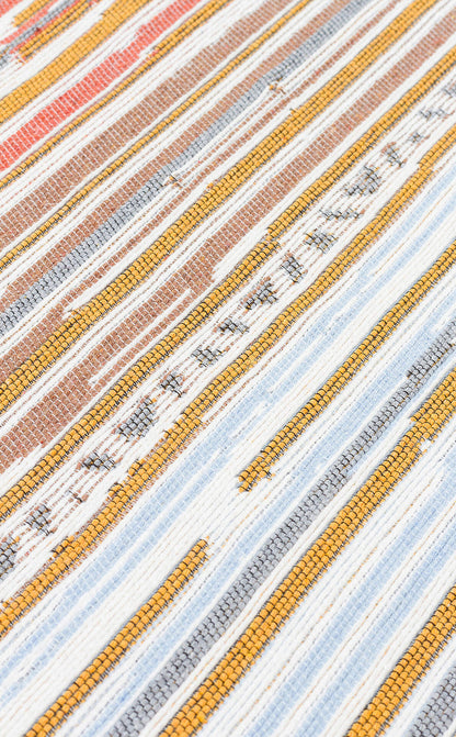 Arya AR 35 Çok Renkli - Yıkanabilir Çift Taraflı Modern Dokuma Kilim