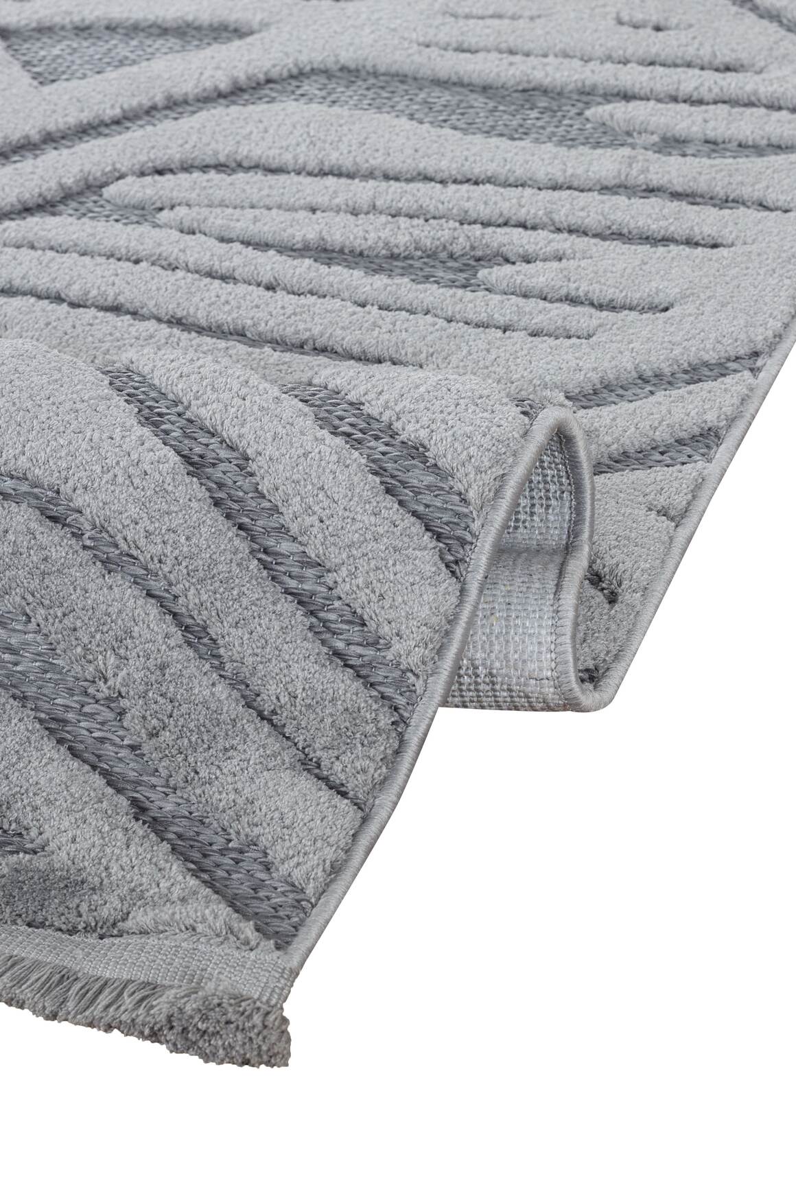 Orion 4223 Gri - Dokuma Halı | Flat Cut Desenli Salon Halısı