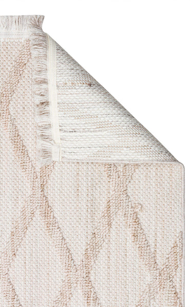 CZY 04 BEIGE  - COZY - Hav Toz Vermez Modern Örgü Dokuma Makine Halısı