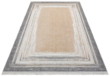 ST 15 GREY VIZON XW  - SATEEN - Hav Toz Vermez Yıkanabilir Kaymaz İnce Dokuma Modern Halı 