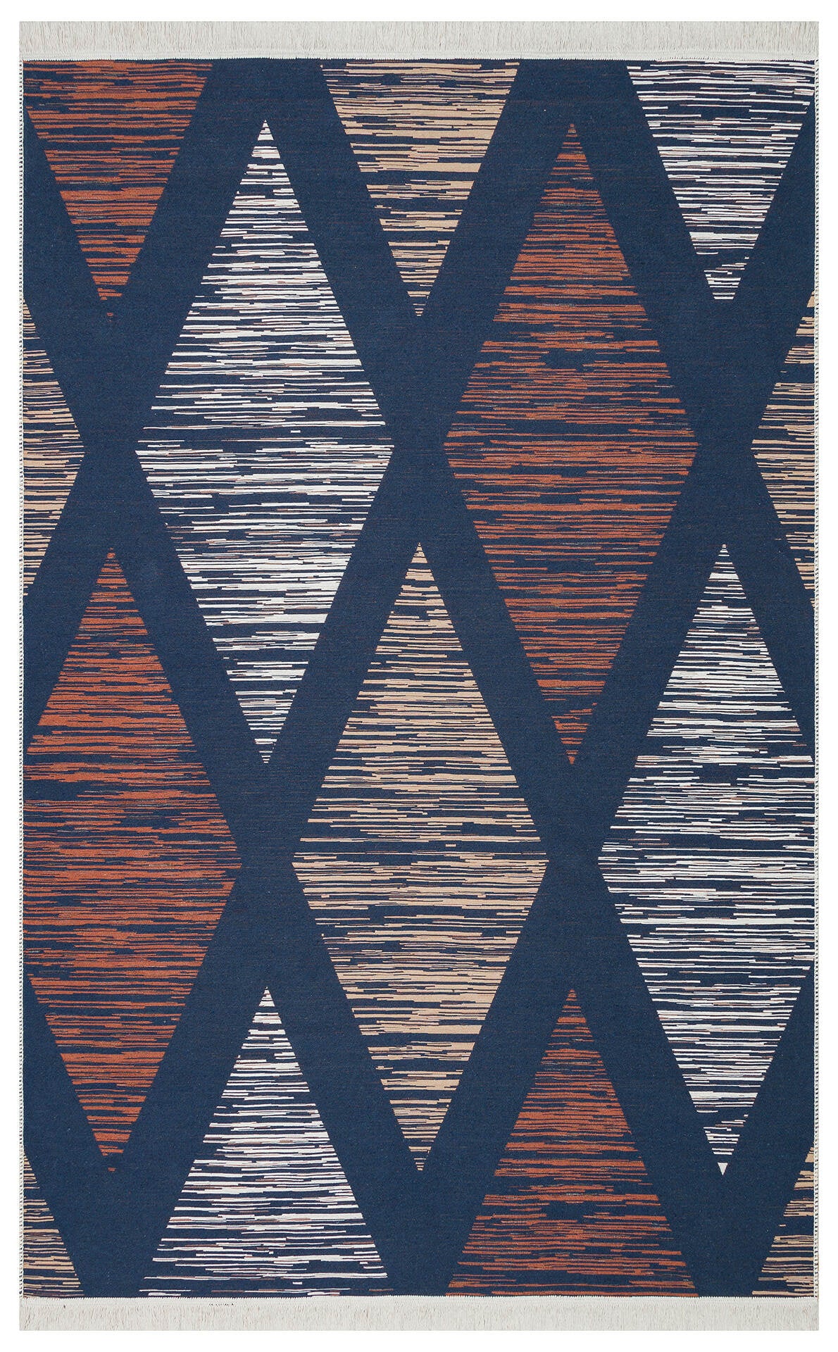 Arya AR 38 Çok Renkli - Yıkanabilir Çift Taraflı Modern Dokuma Kilim