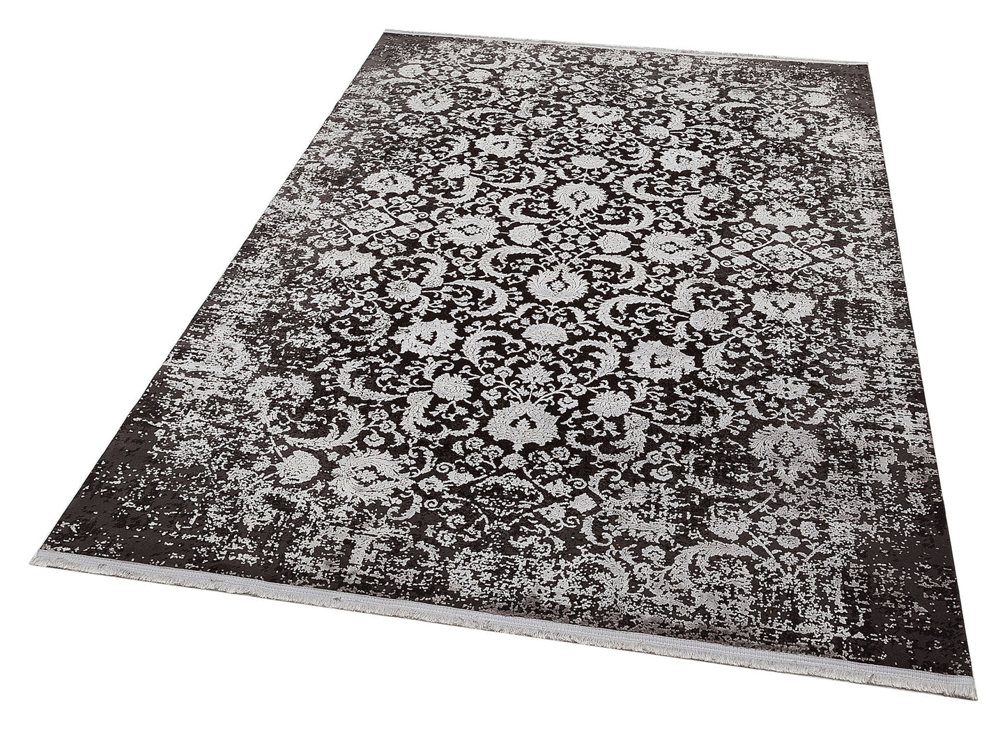 DB 02 ANTRASIT GREY  - CORDOBA - Parlak Yüksek Alçak Dokulu Modern Makine Halısı