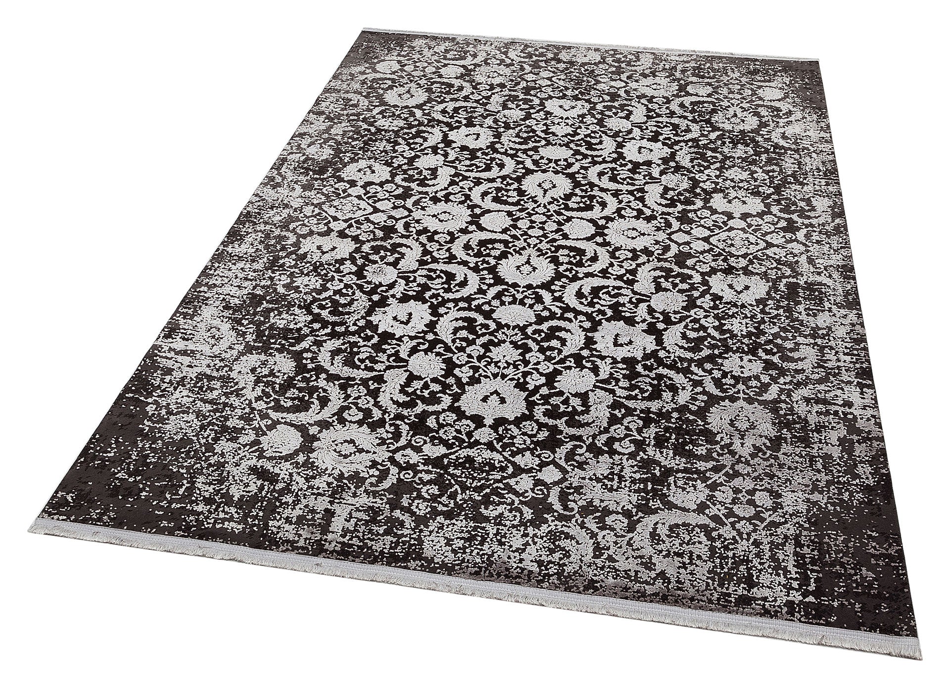 DB 02 ANTRASIT GREY  - CORDOBA - Parlak Yüksek Alçak Dokulu Modern Makine Halısı