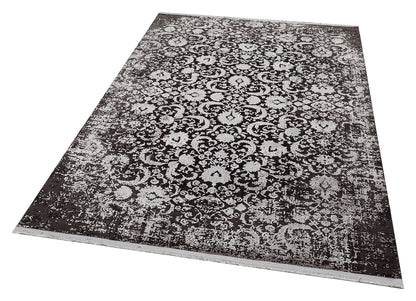 DB 02 ANTRASIT GREY  - CORDOBA - Parlak Yüksek Alçak Dokulu Modern Makine Halısı