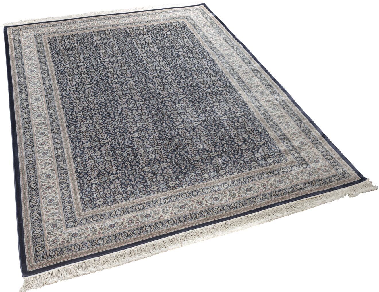 Vendome Palace 5401 Lacivert Bordo - Viskon Bambu Halı | Dokuma Salon Halısı
