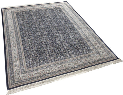 Vendome Palace 5401 Lacivert Bordo - Viskon Bambu Halı | Dokuma Salon Halısı