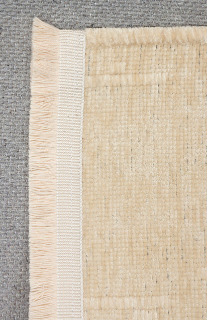 Liza LIZ 02 Bej - Düz Pamuk Dokulu Kilim Kaymaz Tabanlı, Yıkanabilir, Modern Uzun Ömürlü Kilim
