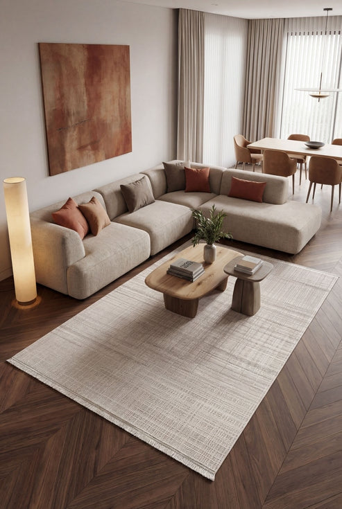 Beykoz Rovin ZY10A Gri Modern Salon ve Oturma Odası Halısı