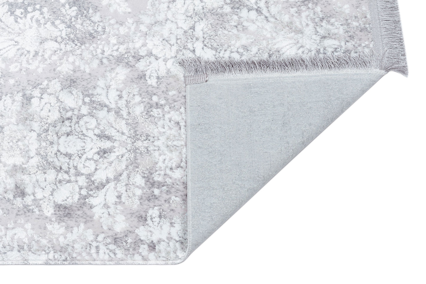 ST 06 GREY XW  - SATEEN - Hav Toz Vermez Yıkanabilir Kaymaz İnce Dokuma Modern Halı 