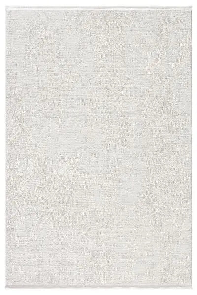 Lizbon 2004 Krem Yumuşak Dokulu Modern Kesme Halı Yolluk