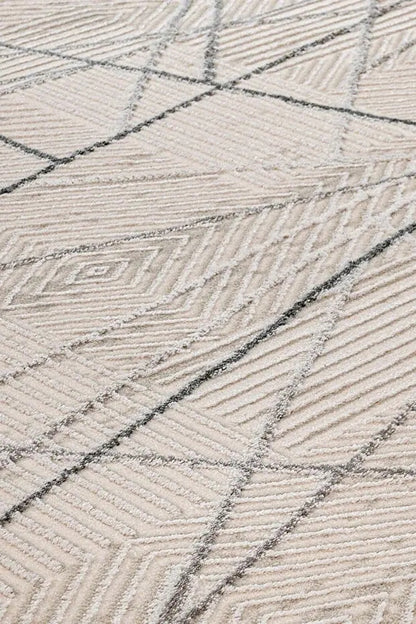 Moda 1080 Gri Minimal ve Modern Tasarımlı Oturma Odası Halısı