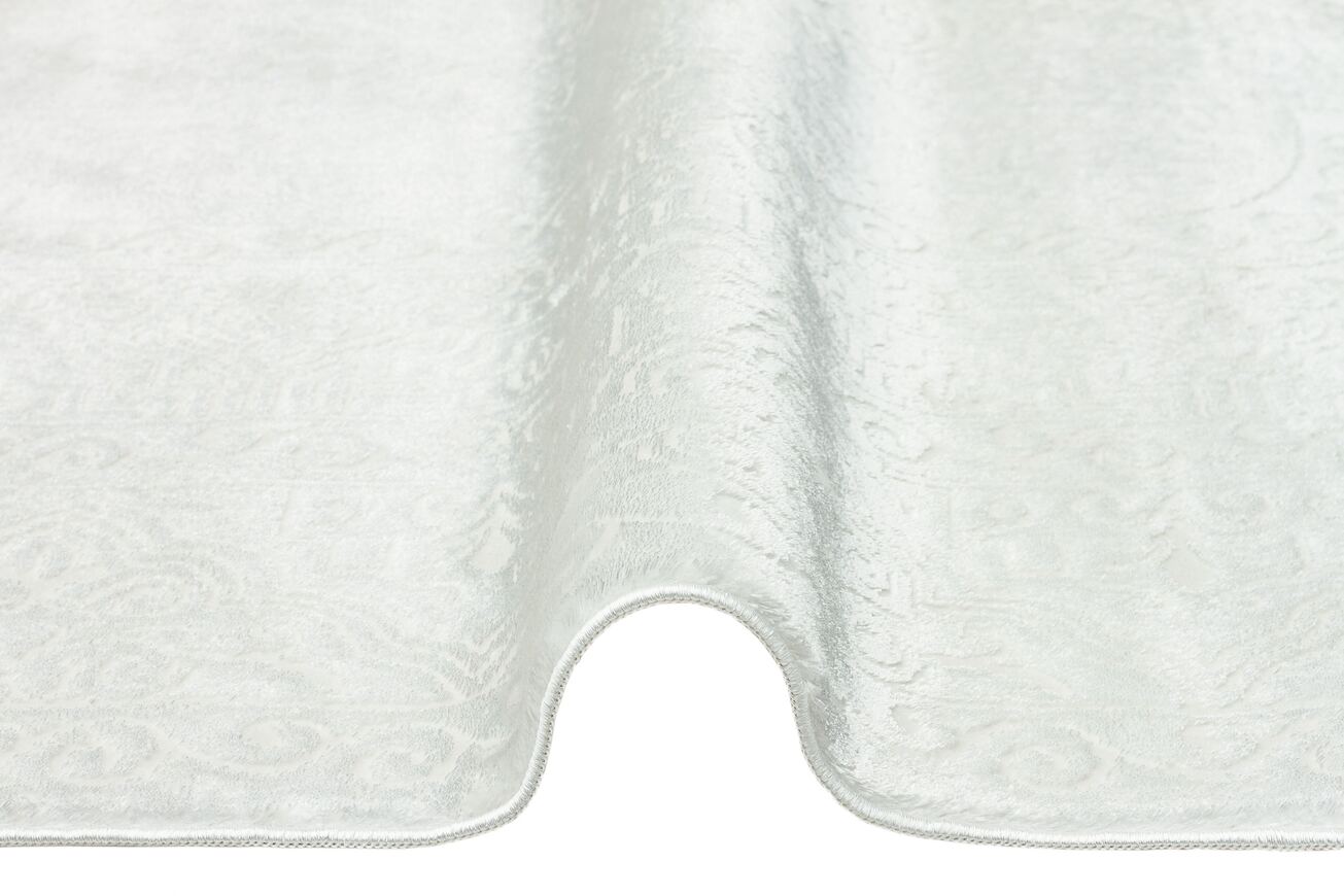 Riena 1121 Beyaz - Akrilik Polyester Halı | Kaymaz Tabanlı Dekoratif Halı