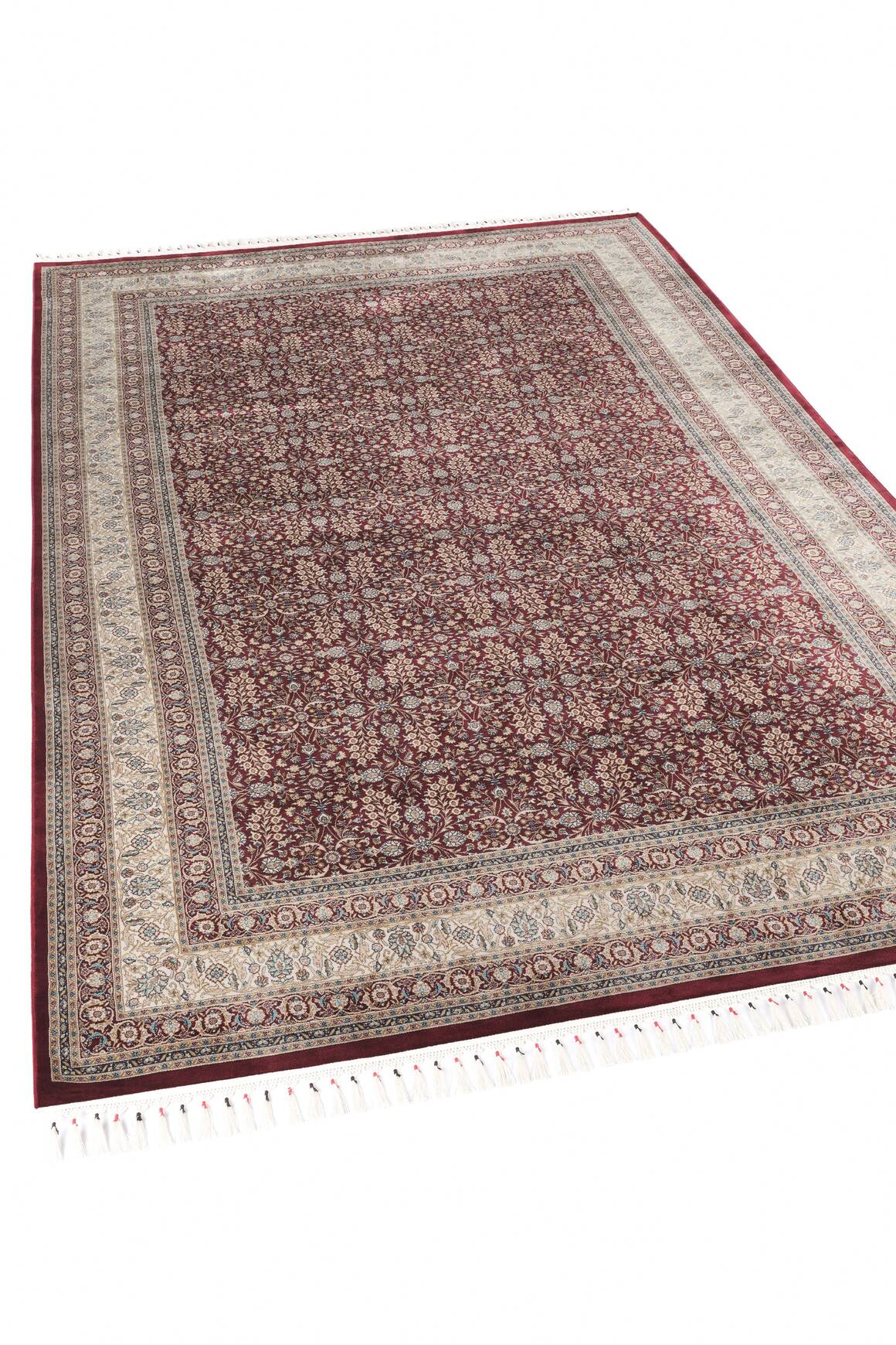 Burj 8771 Bordo - Modal İplikli Özel Tezgah Dokuma Salon Halısı
