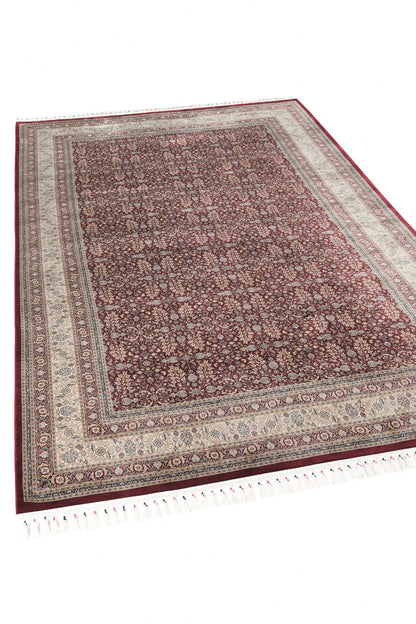 Burj 8771 Bordo - Modal İplikli Özel Tezgah Dokuma Salon Halısı
