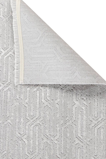 Lima 6271 Gri - Polyester Şönil Halı | Dokuma Tabanlı Model
