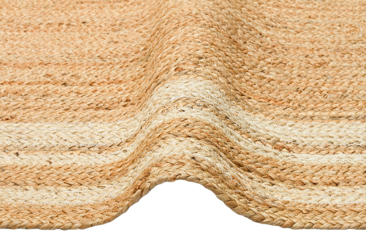 ECH 10 NATURAL WHITE XW  - ECHO - El Dokuma Naturel Jüt Hasır Halı 