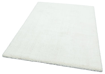 1006 WHITE  - COMFORT - Kolay Kullanımlı Hav Toz Vermez Yumuşak Dokulu Modern Pofuduk Shaggy Halı 