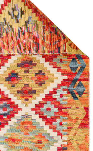 Nomad NMD 05 Toprak - Çift Taraflı Yıkanabilir Kilim | Otantik Kilim