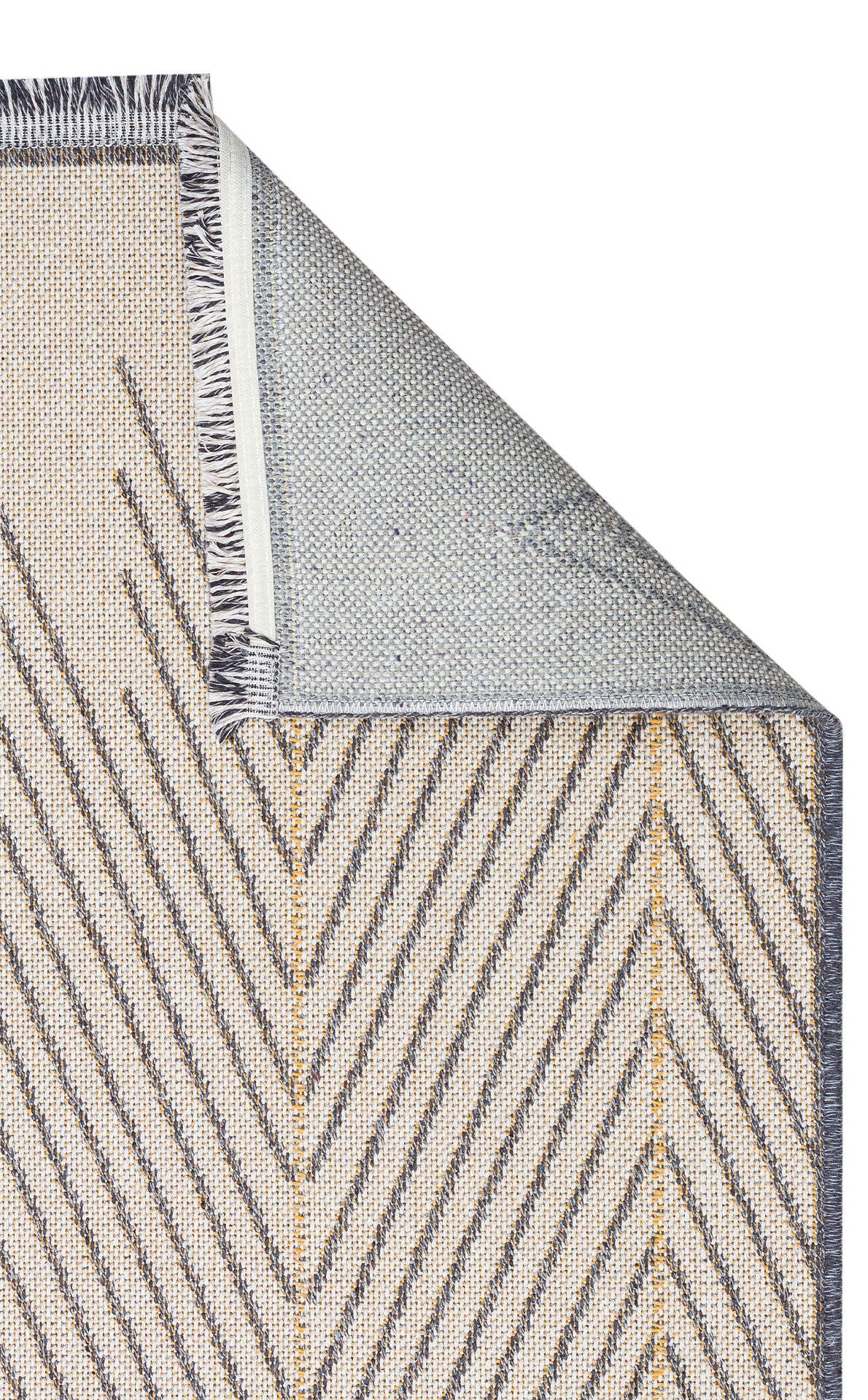 PNM 06 GREY  - PANAMA - Natural Yıkanabilir Kaymaz Tabanlı Tok Dokuma Kilim