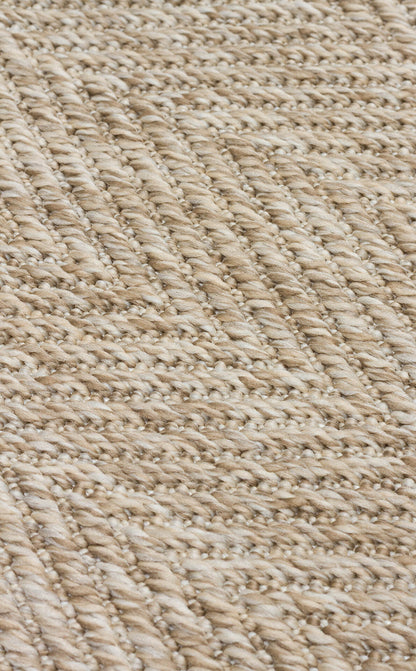  VENTURA SISAL VNT 2704 L.Bej BDR Dark Mix   İç ve Dış Mekan Kullanımına Uygun Hav Vermeyen Kolay Temizlenebilir Bordürlü Sisal Görünümlü Halı
