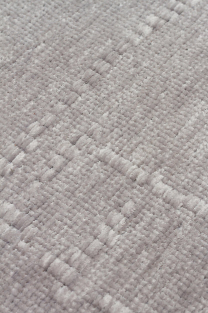 Liza LIZ 02 Gri - Düz Pamuk Dokulu Kilim Kaymaz Tabanlı, Yıkanabilir, Modern Uzun Ömürlü Kilim