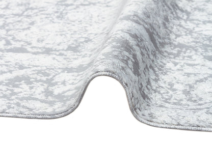 ST 02 GREY XW  - SATEEN - Hav Toz Vermez Yıkanabilir Kaymaz İnce Dokuma Modern Halı 