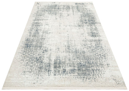 LGS 07 CREAM SILVER XW  - LAGOS XW - Hav Toz Vermez Eskitme Desenli Modern Makine Halısı