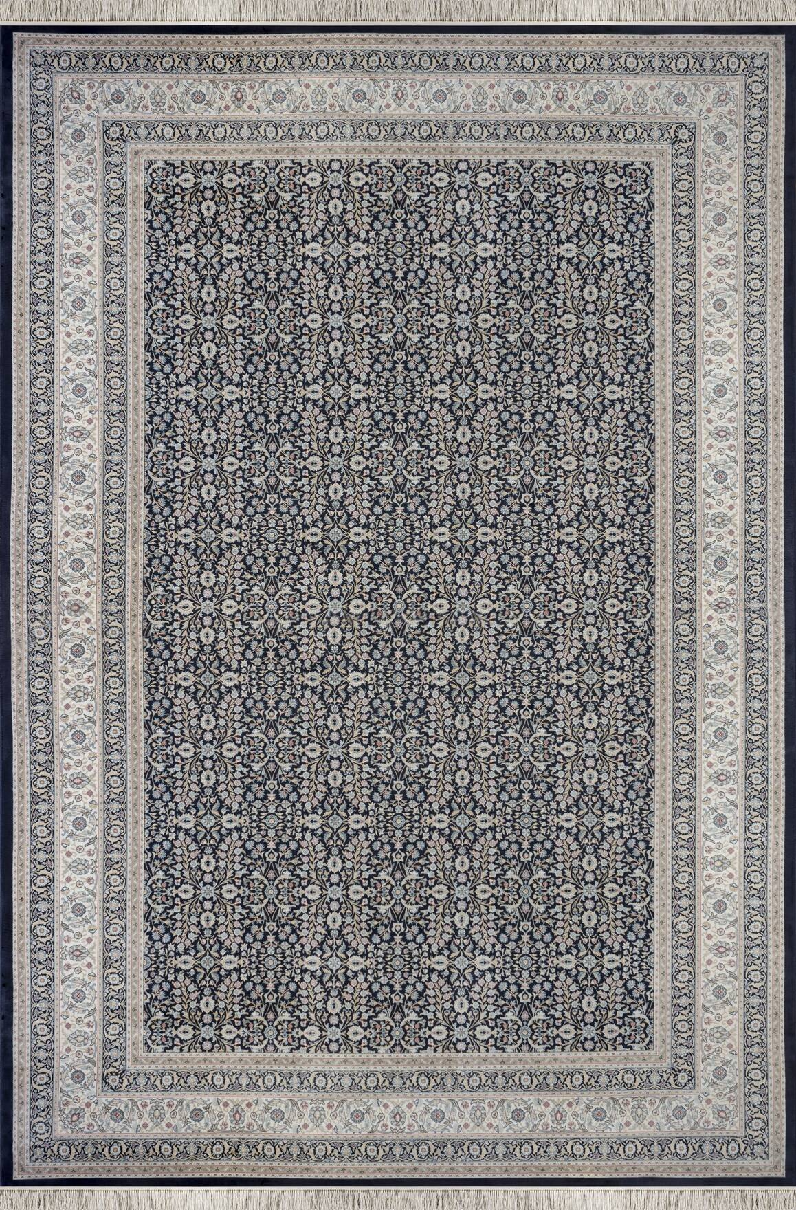 Vendome Palace 5401 Lacivert Bordo - Viskon Bambu Halı | Dokuma Salon Halısı