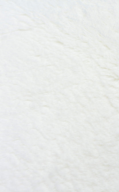 PF SINGLE CREAM  - PUFFY - Yumuşak Tuşeli Yıkanabilir Kaymaz Tabanlı Suni Kürk